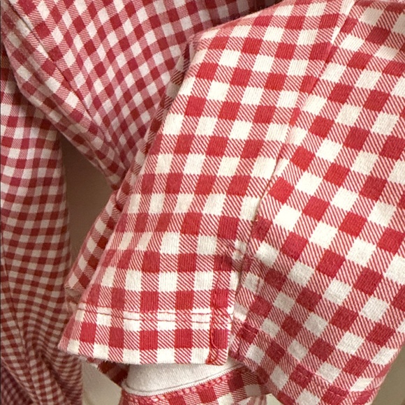 Susan Graver Red and White Checkered Women's Chinos - Picture 5 of 9